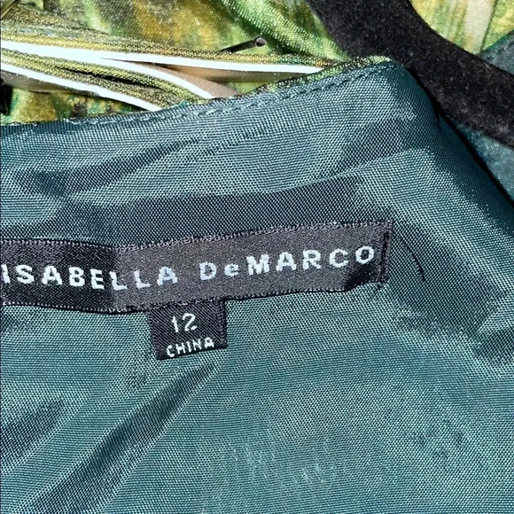 Green Sheath Dress with V-Neck Cap Sleeves for Work - Picture 6 of 8